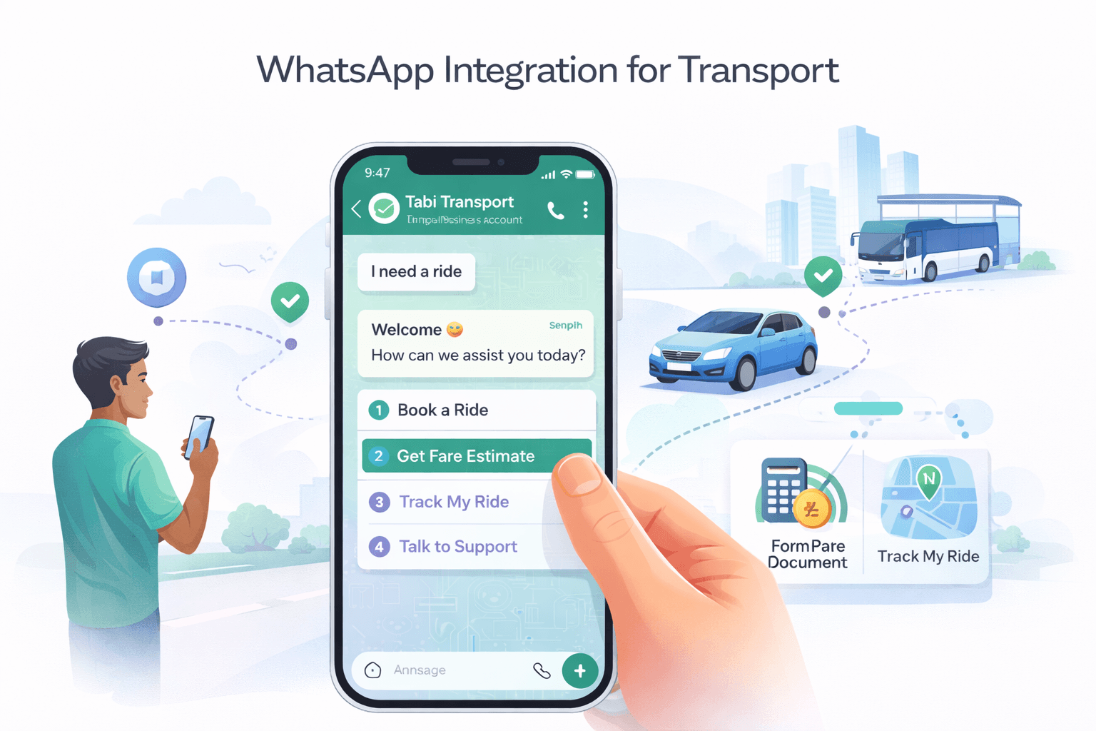 WhatsApp Integration for Transport